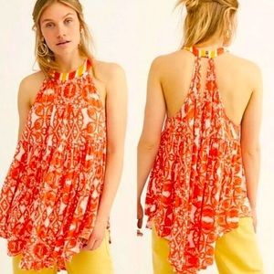 Free people High-Low printed Tunic